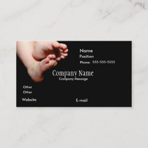 Tarjeta De Visita Nombre de BabiesFeetInBlack-4-zazzle, Company,