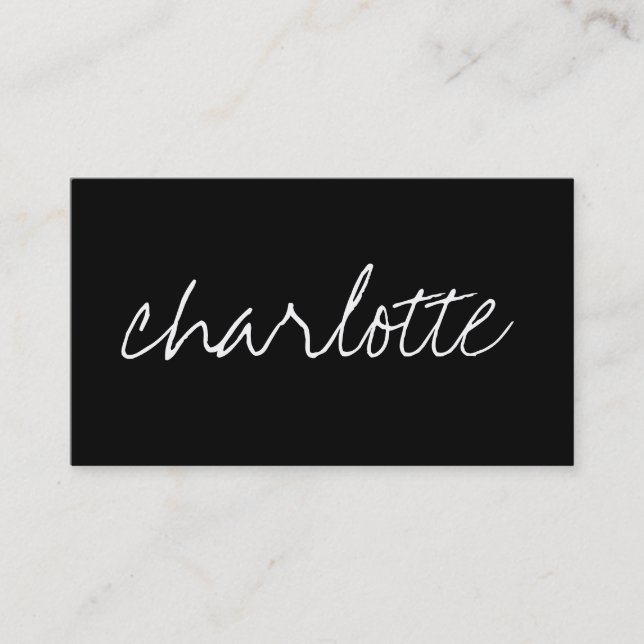 Tarjeta De Visita Nombre de encargo (Anverso)