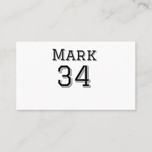 Tarjeta De Visita nombre de equipo agregar nombre de jugador fecha d