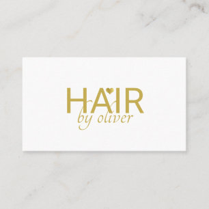 Tarjeta De Visita Nombre de guión minimalista Estilista de cabello c