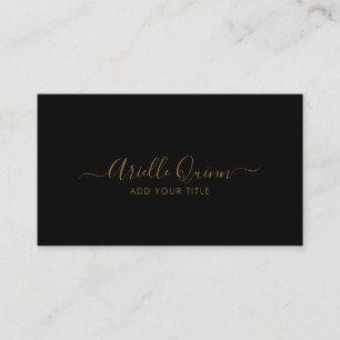 Tarjeta De Visita Nombre de guión profesional Minimalista simple y m