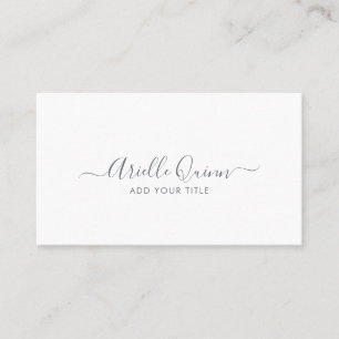 Tarjeta De Visita Nombre de guión profesional Minimalista simple y m