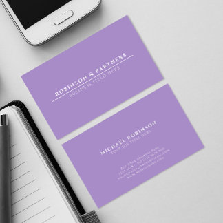 Tarjeta De Visita Nombre de la empresa minimalista | Línea blanca | 