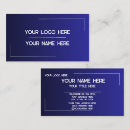 Tarjeta De Visita Nombre de logotipo personalizado minimalista moder