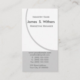 Tarjeta De Visita Nombre de movimiento circular de diseño empresaria