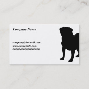 Tarjeta De Visita Nombre de Pug, Company,