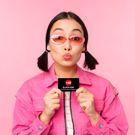 Tarjeta De Visita NOMBRE DEL CANAL USTED TUBER LOGO QR CÓDIGO Blanco