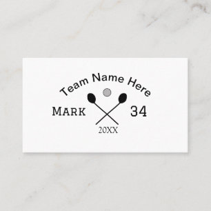 Tarjeta De Visita Nombre del equipo aquí añadir número de nombre bol