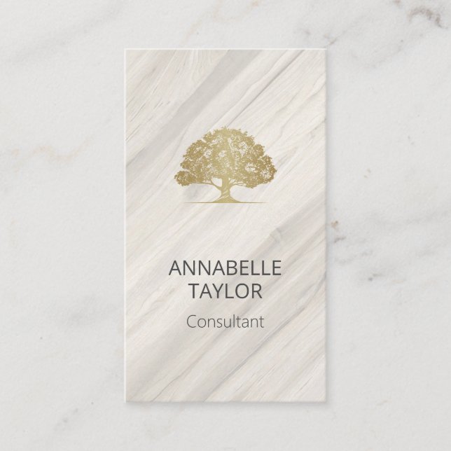 Tarjeta De Visita Nombre del spa natural (Anverso)