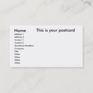 Tarjeta De Visita Nombre, dirección 1, dirección 2, contacto 1,