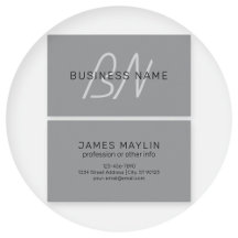 Nombre editable moderno y elegante | Gris negro y 