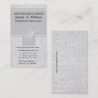 Nombre inicial envejecido Antiqued lino