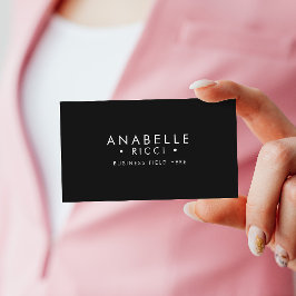 Tarjeta De Visita Nombre minimalista | Tipo de letra Sans Serif | Ne