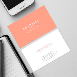 Tarjeta De Visita Nombre minimalista | Tipo de letra Sans Serif | Pe