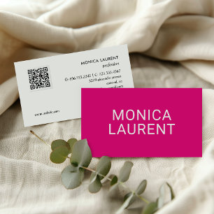 TARJETA DE VISITA NOMBRE NEGRO CÓDIGO QR LOGOTIPO ICONOS SOCIALES PI