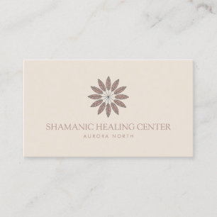 Tarjeta De Visita Nombre personalizado de curación del Boho Shamanic