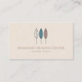 Tarjeta De Visita Nombre personalizado de curación del Boho Shamanic
