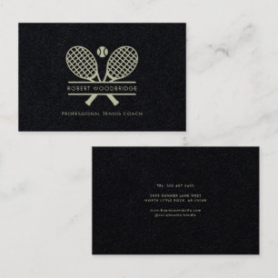 Tarjeta De Visita Nombre personalizado del club de tenis de césped y