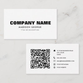Tarjeta De Visita Nombre personalizado moderno medio social minimali