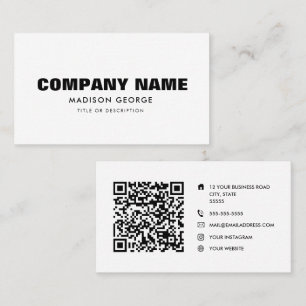 Tarjeta De Visita Nombre personalizado moderno medio social minimali