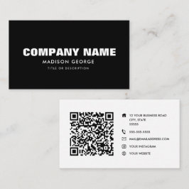 Tarjeta De Visita Nombre personalizado moderno medio social minimali