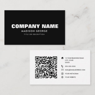 Tarjeta De Visita Nombre personalizado moderno medio social minimali