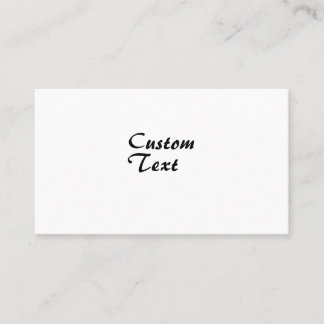 Tarjeta De Visita Nombre personalizado Texto personalizado