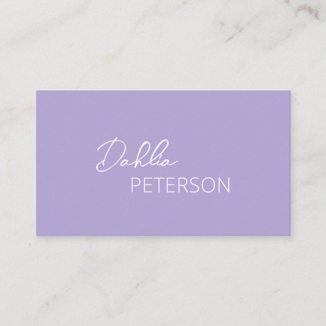 Tarjeta De Visita Nombre simple y elegante moderno (Anverso)