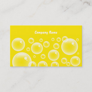 Tarjeta De Visita Nombre Yellow Bubbles, Company