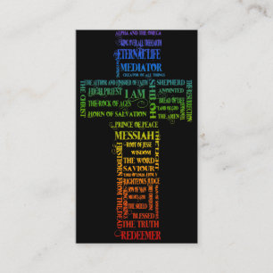 Tarjeta De Visita Nombres de la cruz de Jesús
