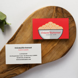 Tarjeta De Visita Noodle moderno Restaurante japonés Ramen Sushi Che