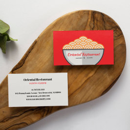 Tarjeta De Visita Noodle Ramen Sushi Restaurante japonés Fusión