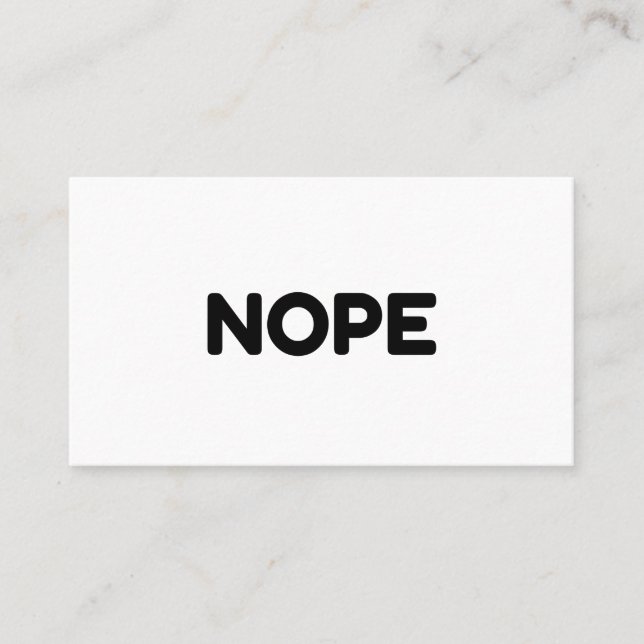 TARJETA DE VISITA NOPE (Anverso)