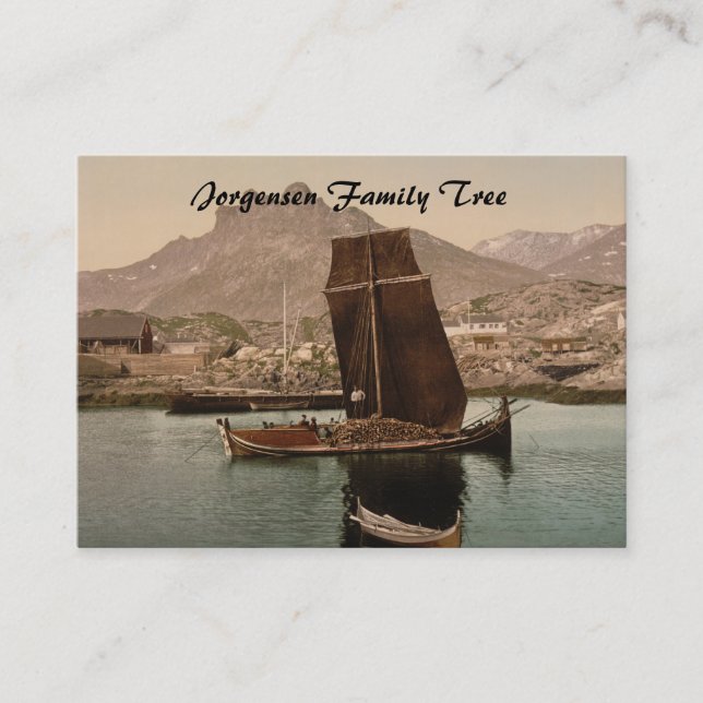 Tarjeta De Visita Nordlandsbaad, Nordland (Noruega) (Anverso)