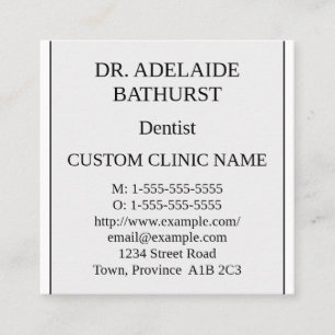 Tarjeta de visita nostálgica tradicional