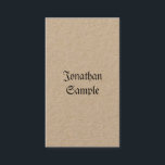Tarjeta De Visita Nostálgico clásico vintage real Kraft Vertical Lux<br><div class="desc">Nostálgica tarjeta de visita profesional Real Kraft Vertical Luxe Classic Vintage. Perfecto para Agentes Inmobiliarios,  Contables,  Realtors,  Brokers,  Abogados,  Médicas,  Profesionales Corporativos,  Estilistas,  Arquitectos,  Ingenieros,  Directores,  Gerentes,  Consultores,  Diseñadores,  Maestros,  Músicos,  todas las profesiones.</div>