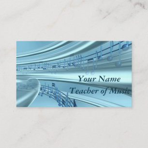 Tarjeta De Visita Nota de la música