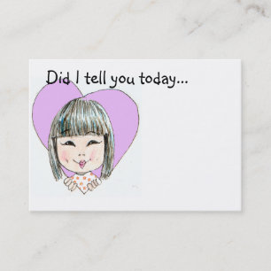 Tarjeta De Visita Nota del amor de la fiambrera - modificada para