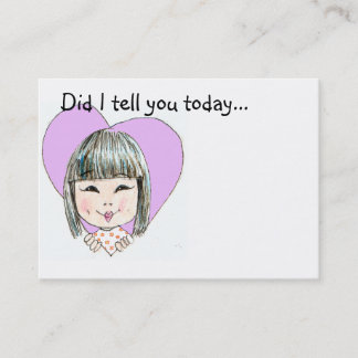 Tarjeta De Visita Nota del amor de la fiambrera - modificada para