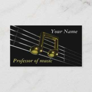 Tarjeta De Visita Nota musical