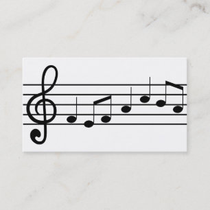 Tarjeta De Visita notación musical