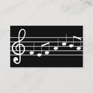Tarjeta De Visita notación musical