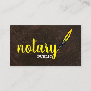 Tarjeta De Visita Notaría Pública Móvil Simple Moderna Escritura Ele
