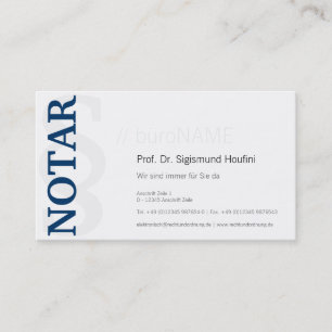 Tarjeta de visita notarial