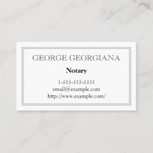 Tarjeta de visita notarial simple y de personaliza