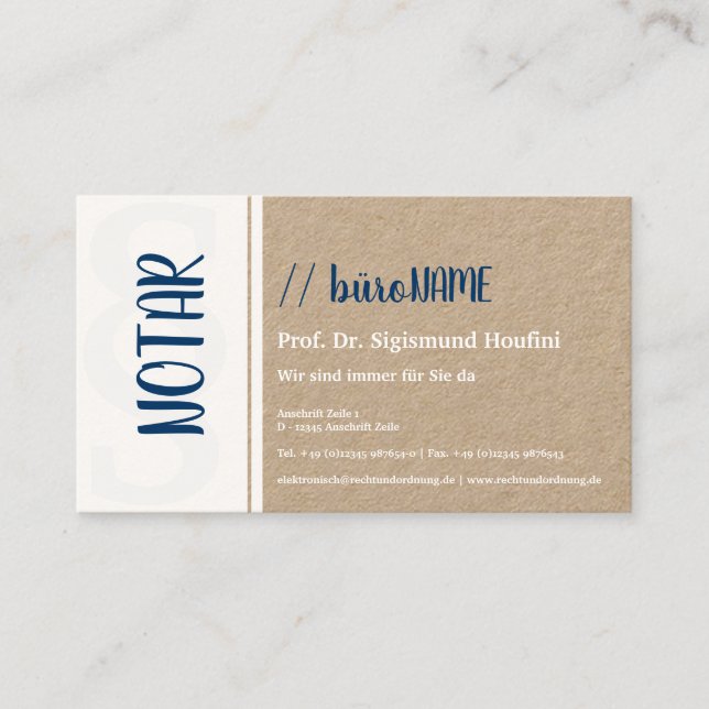 Tarjeta De Visita Notario (Anverso)