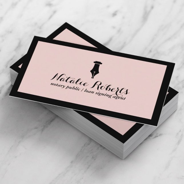 Tarjeta De Visita Notario agente de firma de préstamos públicos de c (Subido por el creador)