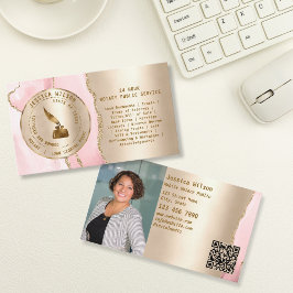 Tarjeta De Visita Notario Agente de firma de préstamos públicos Vola