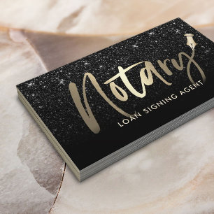 Tarjeta De Visita Notario agente de préstamos públicos moderno neg