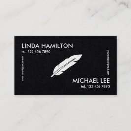 Tarjeta De Visita Notario Dos Nombres Premium